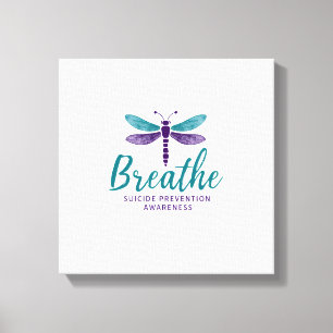 Toile Prévention du suicide mentale Breathe Dragonfly