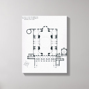 Toile Prévoyez de montrer l'orientation du narthex