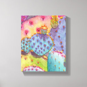 Toile Prickly Pear Cactus Canvas Imprimer Pièce d'art