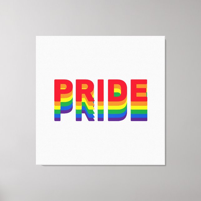 Toile Pride lgbt lgbtq queer gay rainbow couleurs rétro (Recto)