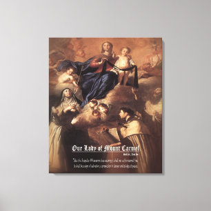 Toile Prière Notre-Dame du Mont Carmel