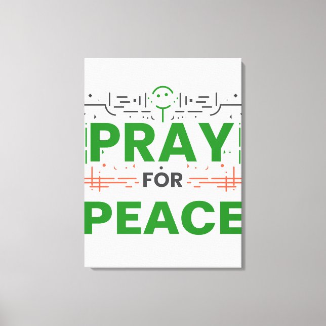 Toile Priez pour la paix (Recto)