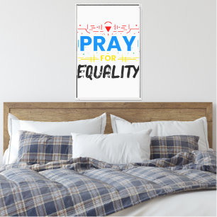 Toile Priez pour l'égalité