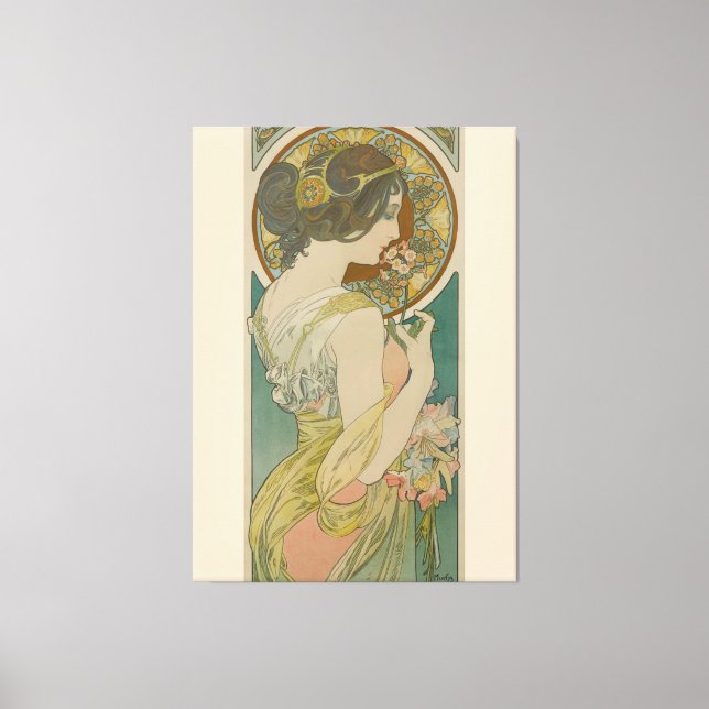 Toile Primrose par Alphonse Mucha (1899) (Recto)