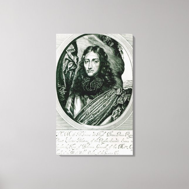 Toile Prince Rupert du Rhin gravé par William (Recto)