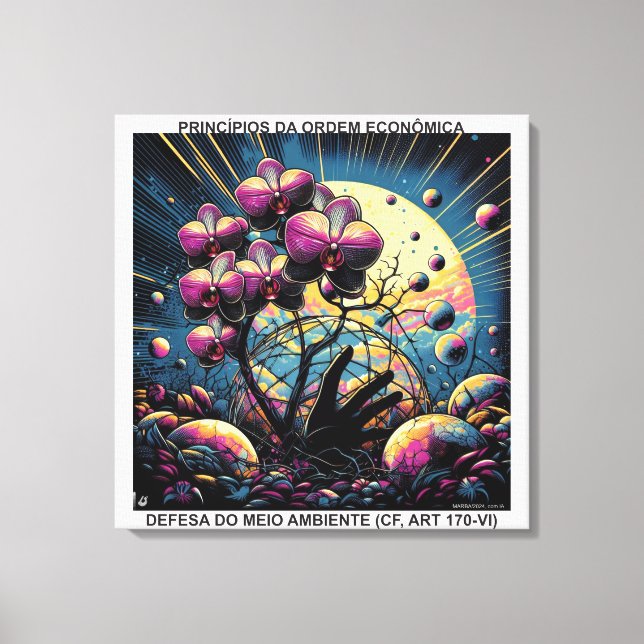 Toile PRINCÍPIOS DA ORDEM ECONÔMICA - CANVAS esticada (Recto)