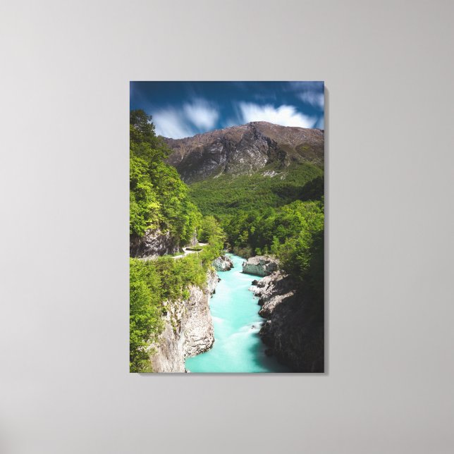Toile Printemps à la rivière Soča du pont Napoléon (Recto)