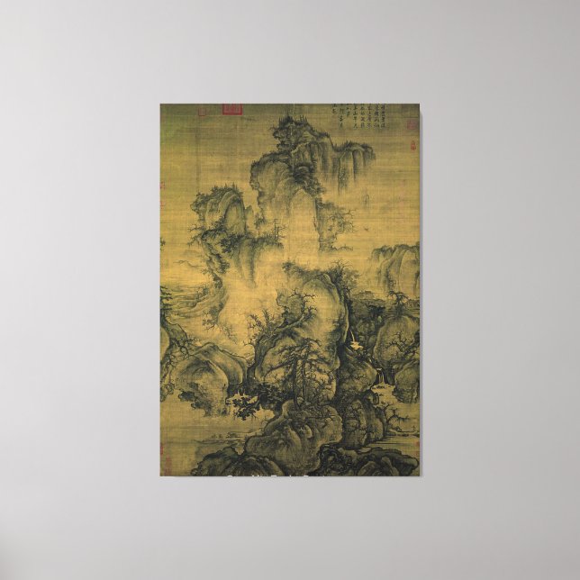 Toile Printemps / par Guo Xi / (Recto)