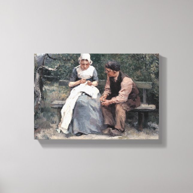 Toile Printemps vintage Albert Neuhuys (Recto)