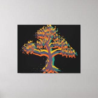 Toile Printété automne hiver arbre #4
