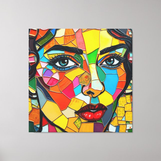 Toile "Prismara" - Fragments de sa flamme (Recto)