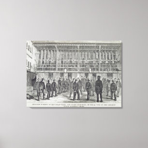 Toile Prisonniers qui travaillent à la roue à roue et au