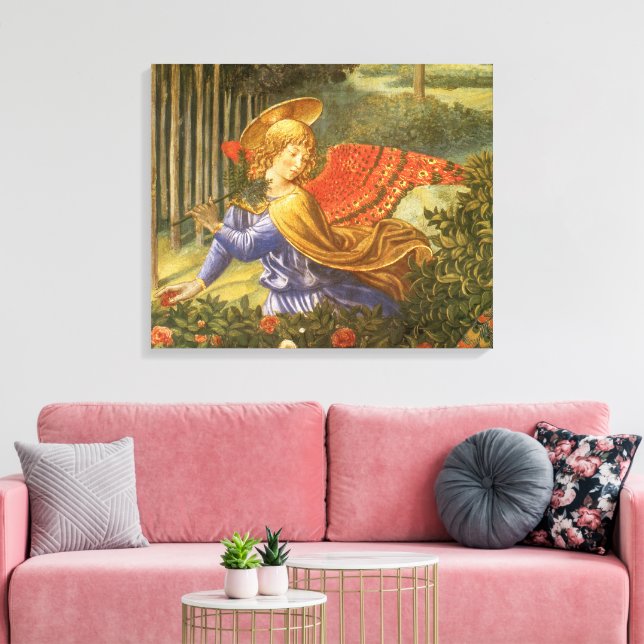 Toile Procession des Mages Ange par Benozzo Gozzoli (Insitu(Salon))