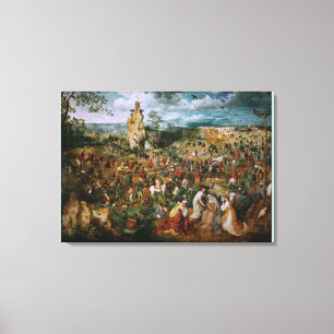 Toile Procession pour le Calvaire par Pieter Bruegel le 