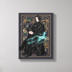 Toile Professeur Anime Severus Snape assis