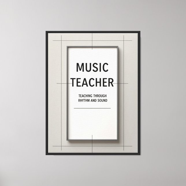 Toile Professeur de Musique (Recto)