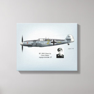 Toile Profil de BF-109G Franz Stigler