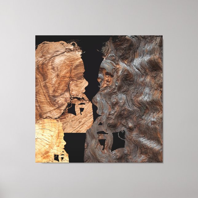 Toile Profil de femme perplexe (Recto)