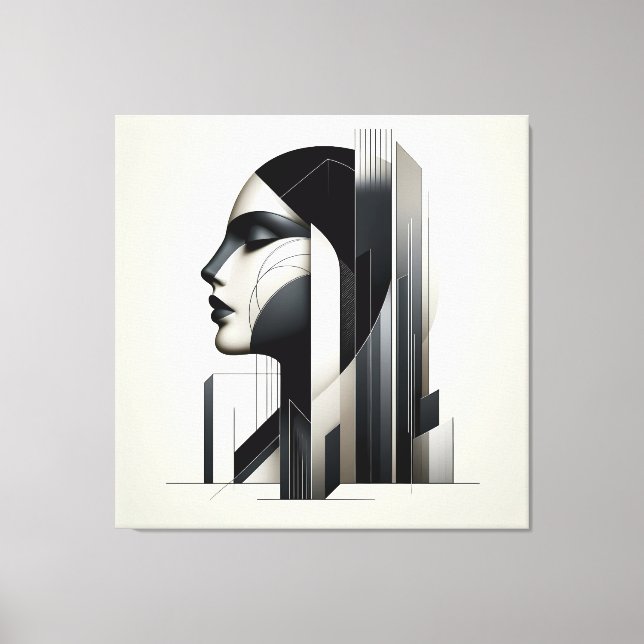 Toile Profil de skyline urbain (Recto)