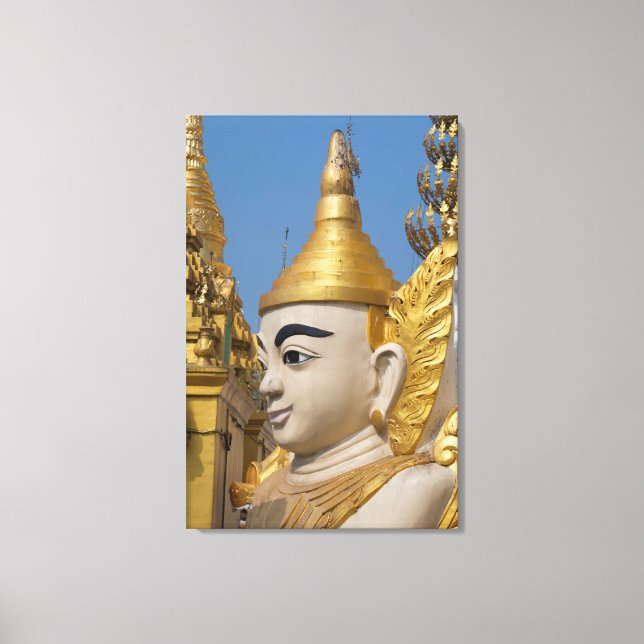 Toile Profil de statue de Bouddha (Recto)