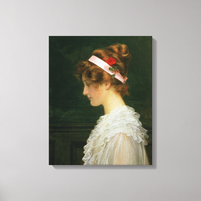 Toile Profil d'une jeune fille (Recto)