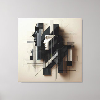 Toile Profil Géométrique Double