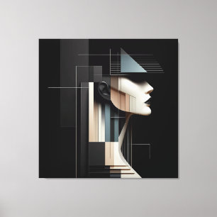Toile Profil géométrique / Profil géométrique