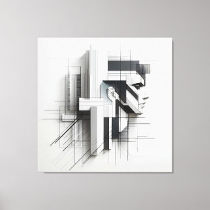 Toile Profil Mécanique Géométrique