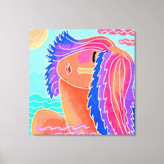 Toile Profitez de la peinture numérique Abstraite Sunshi (Recto)