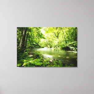 Toile Profondément dans la forêt