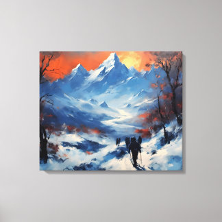 Toile Promenade au crépuscule à l'Everest