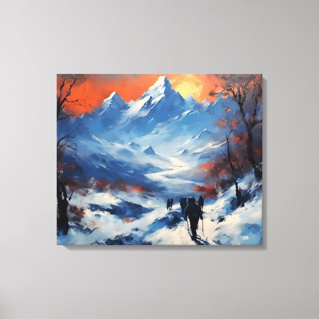 Toile Promenade au crépuscule à l'Everest (Recto)