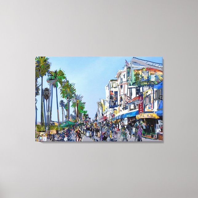 Toile Promenade de Venice Beach (Recto)