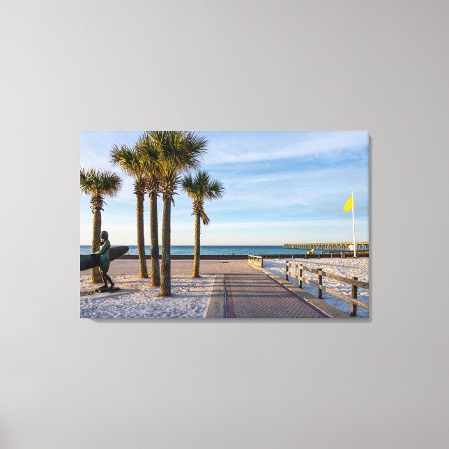 Toile Promenade Pavée À Pensacola Beach Canvas (Recto)