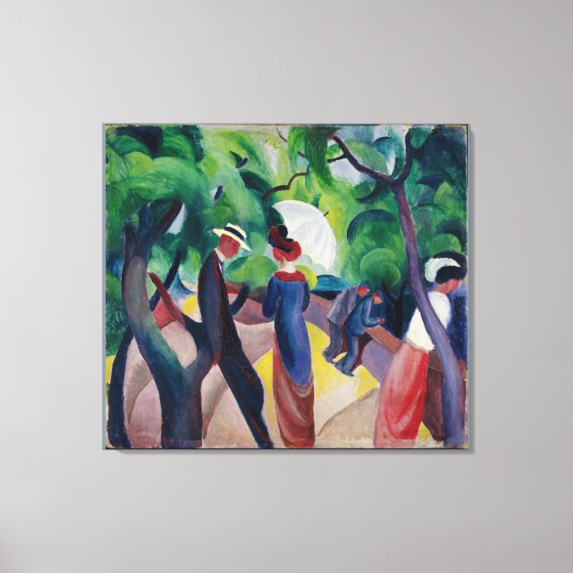 Toile Promenade vintage Août Macke (Recto)