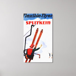 Toile Promo en bois de skis de Splitkein d'insecte