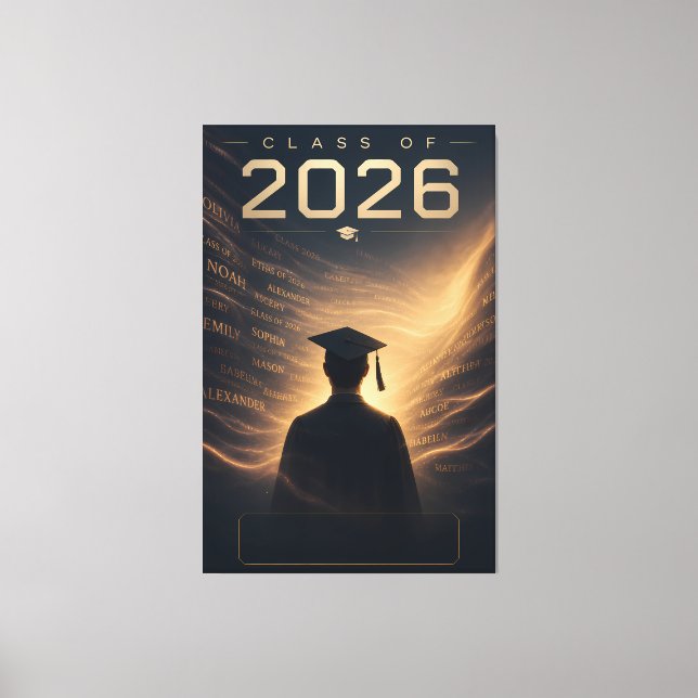 Toile Promotion 2026 Conception de nom personnalisé pour (Recto)