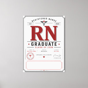 Toile Promotion personnalisée des infirmières diplômées