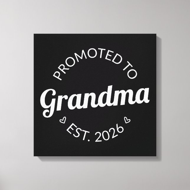 Toile Promu À Grand-Mère Est. 2026 I (Recto)