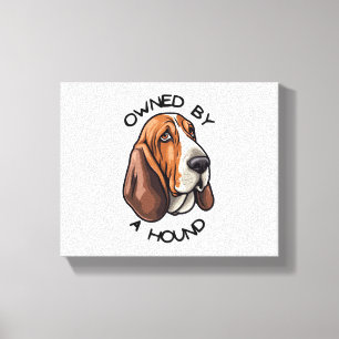 Toile Propriété de quelqu'un Basset Hound