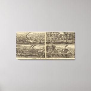 Toile Propriété du charbon et du sel de ville de