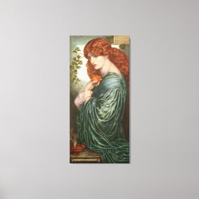 Toile Proserpine Dante Gabriel Rossetti (Recto)