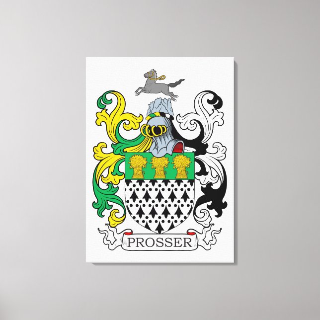 Toile Prosser Family Crest (Recto)