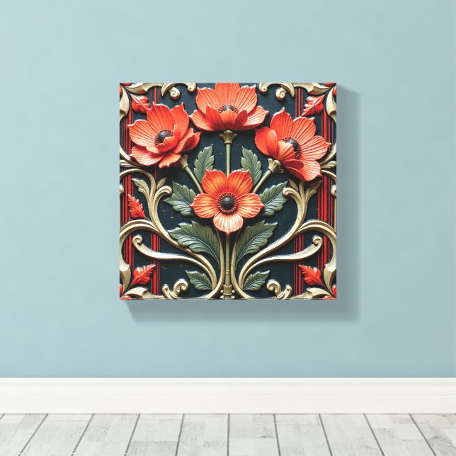Toile Protégée du coquelicot (Insitu (Plancher de Bois))