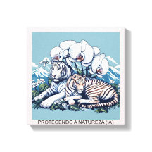 PROTEGENDO A NATUREZA - Impressão em Tela