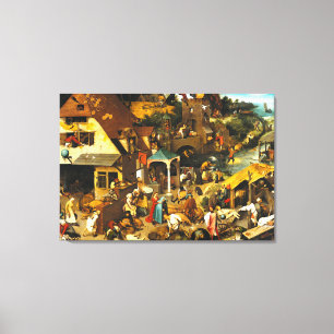 Toile Proverbes de Pieter Bruegel Netherlandish