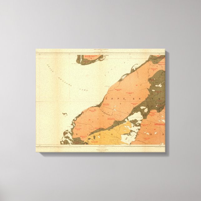 Toile Province de la Nouvelle-Écosse Île du Cap-Breton 9 (Recto)