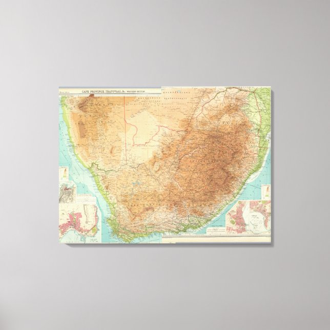 Toile Province du Cap composite, Transvaal (Recto)