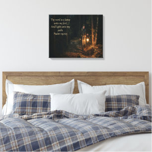Toile Psaume 119 :105 Ta Parole est une Lampe à Mes Pied
