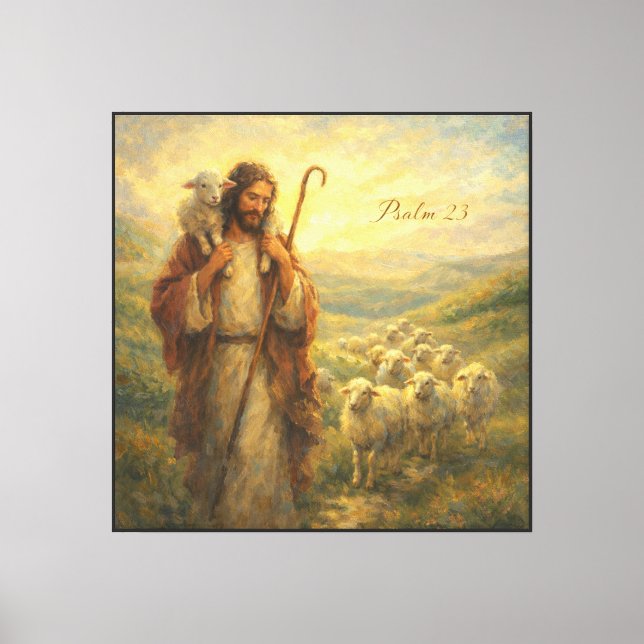 Toile Psaume 23 Bon Berger (Recto)